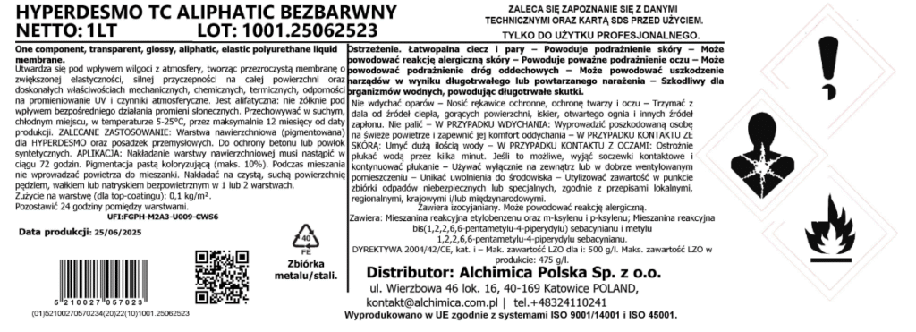 Hyperdesmo TC ALIPHATIC BEZBARWNY