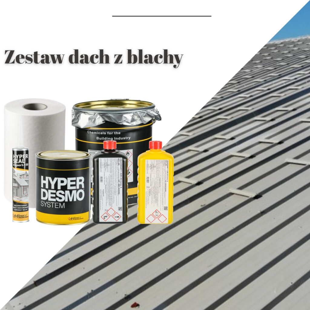 zestaw dach z blachy z żywica hyperdesmo