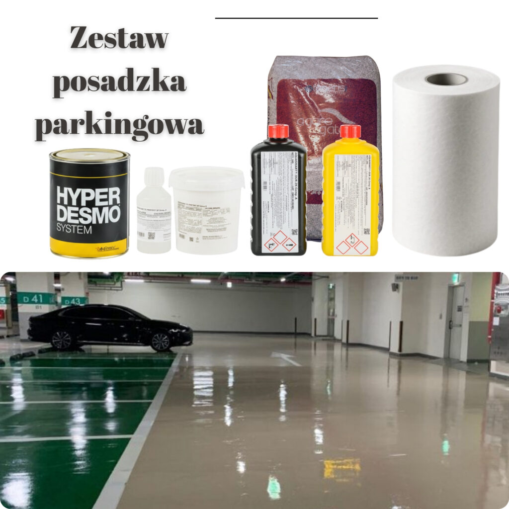 zestaw posadzka parking podziemny