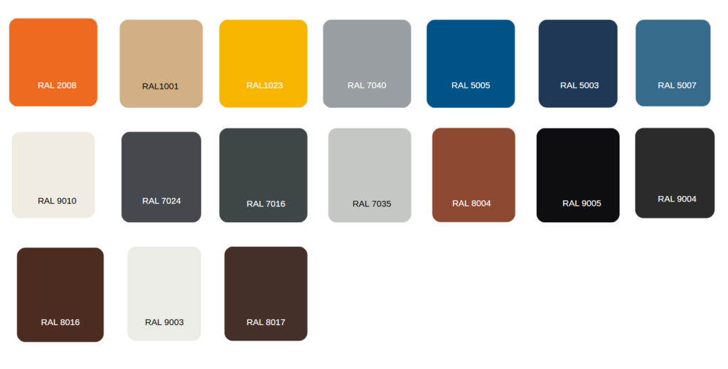 kolory pigmentów RAL BARWNIKI DO ŻYWIC