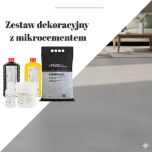 zestaw dekoracyjny z mikrocementem