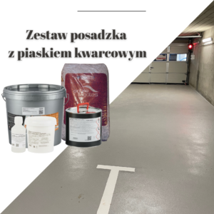 zestaw posadzka z piaskiem kwarcowym